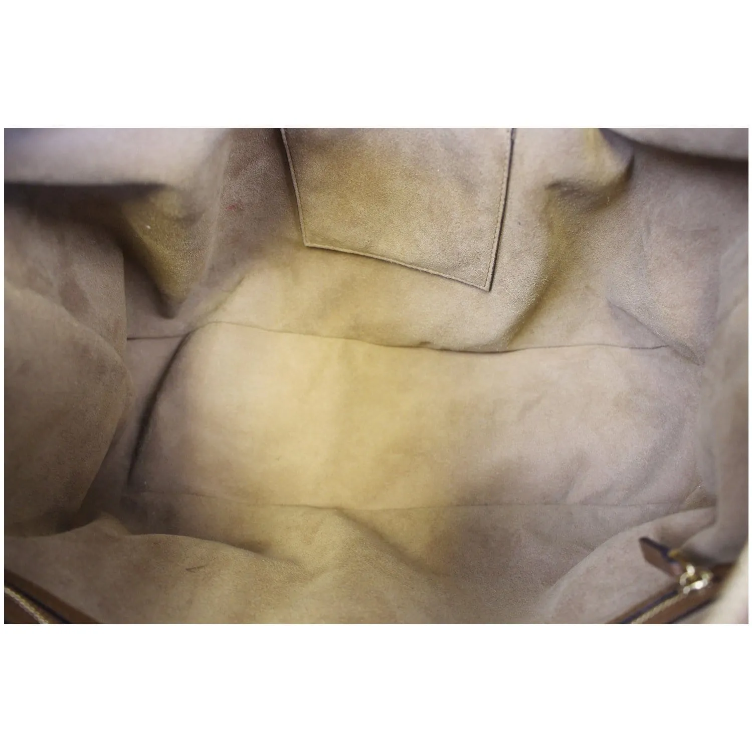 GUCCI GG Supreme Canvas Hobo Shoulder Bag Beige/Brown