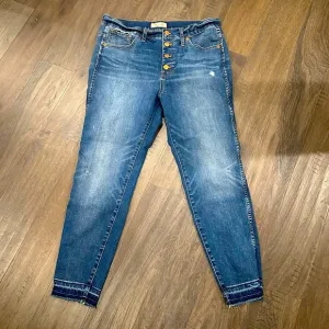 GUC.Short Madewell 10” High-Rise Skinny Jeans Button Fly - Size 32 / 25” inseam