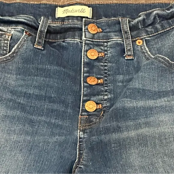 GUC.Short Madewell 10” High-Rise Skinny Jeans Button Fly - Size 32 / 25” inseam