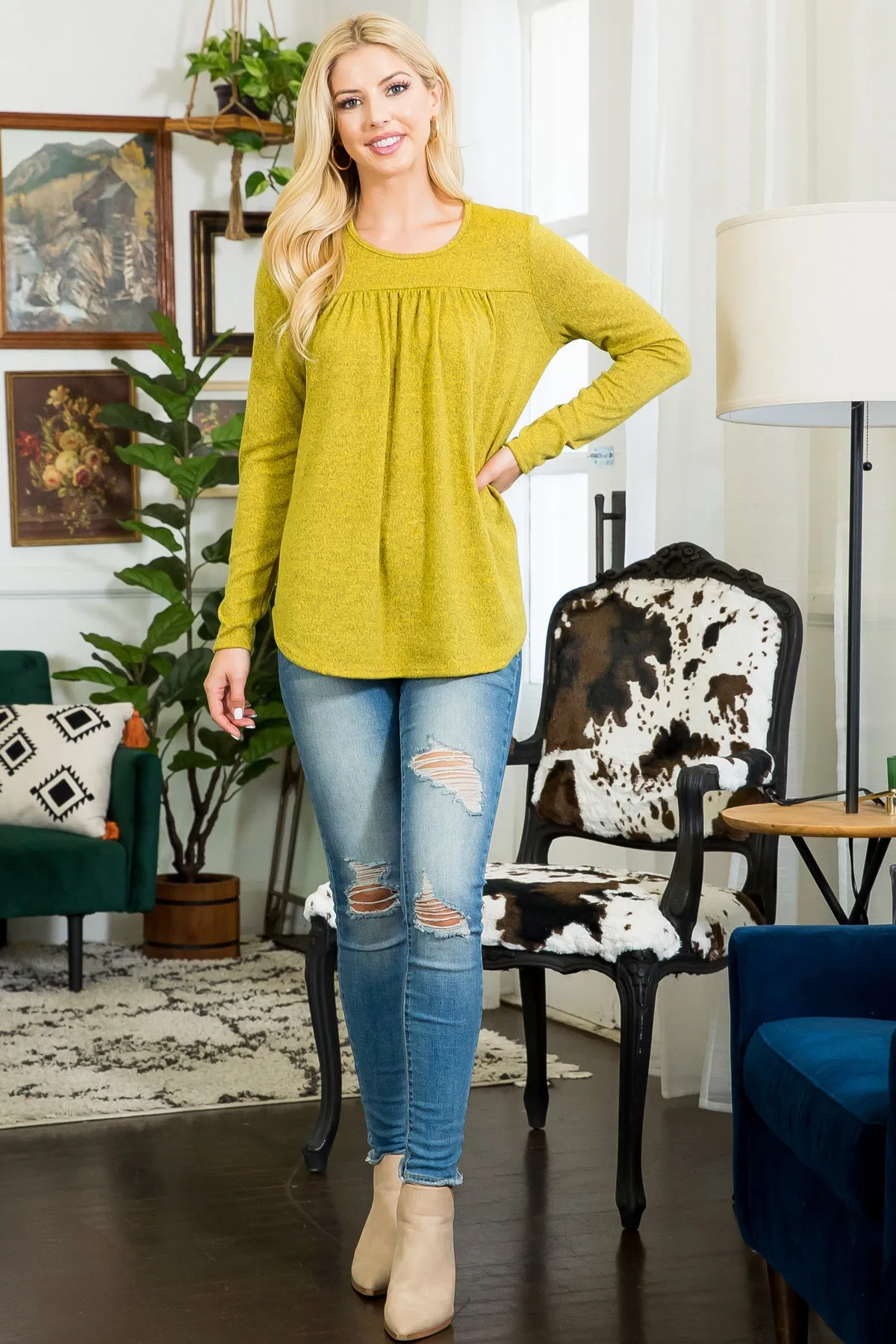 Hacci Long Sleeve Tunic | S-3XL
