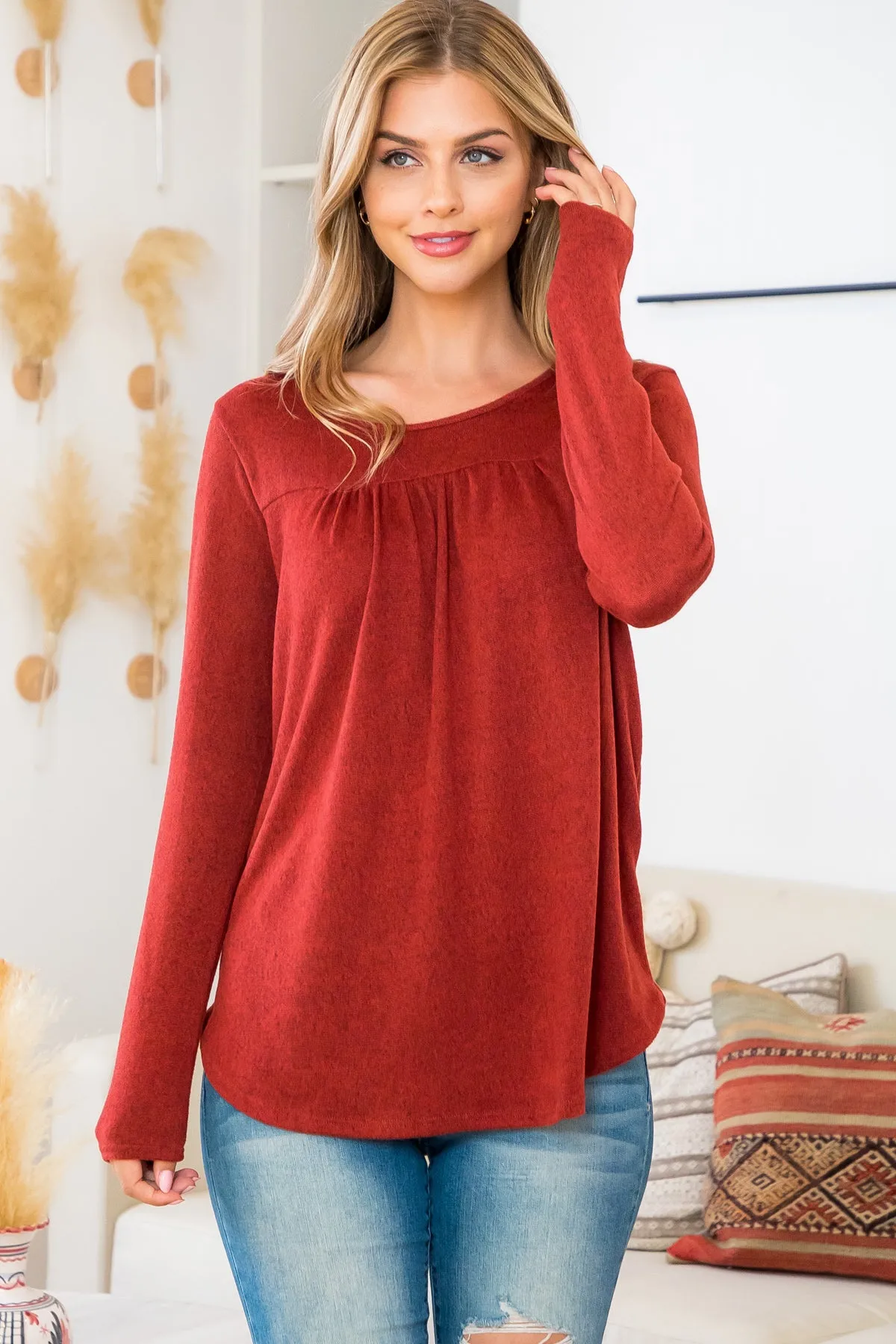 Hacci Long Sleeve Tunic | S-3XL