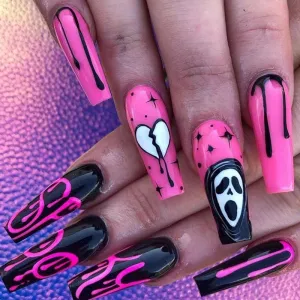 Halloween Coffin pinky dark