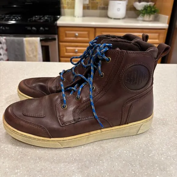 Harley Davidson Bateman Men's Size 11M Brown Leather Motorcycle Boots Sneaker