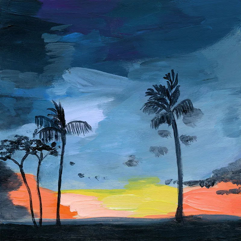 hawaii sunset 2 | canvas reproduction