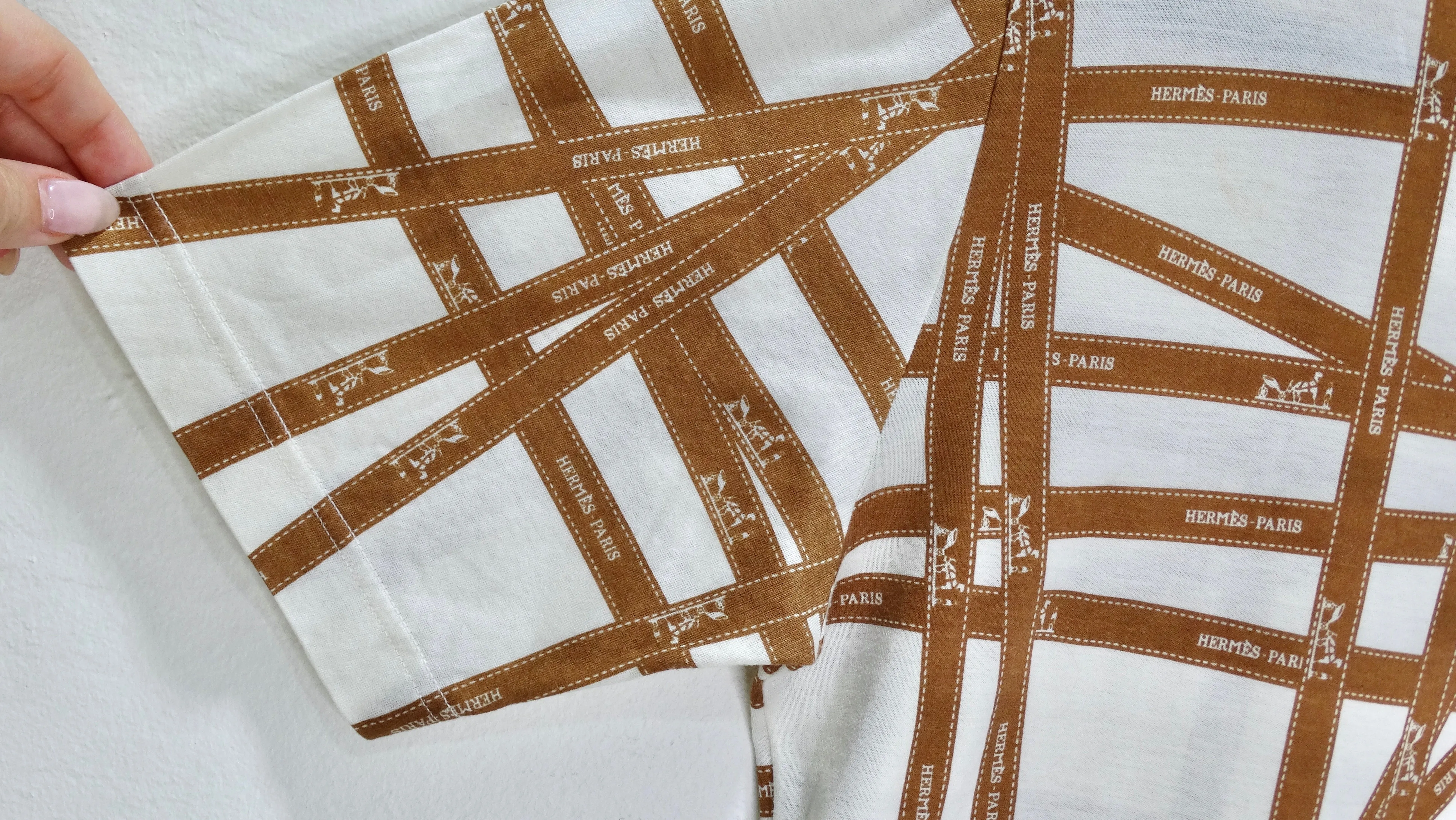 Hermes Ribbon Print T-Shirt