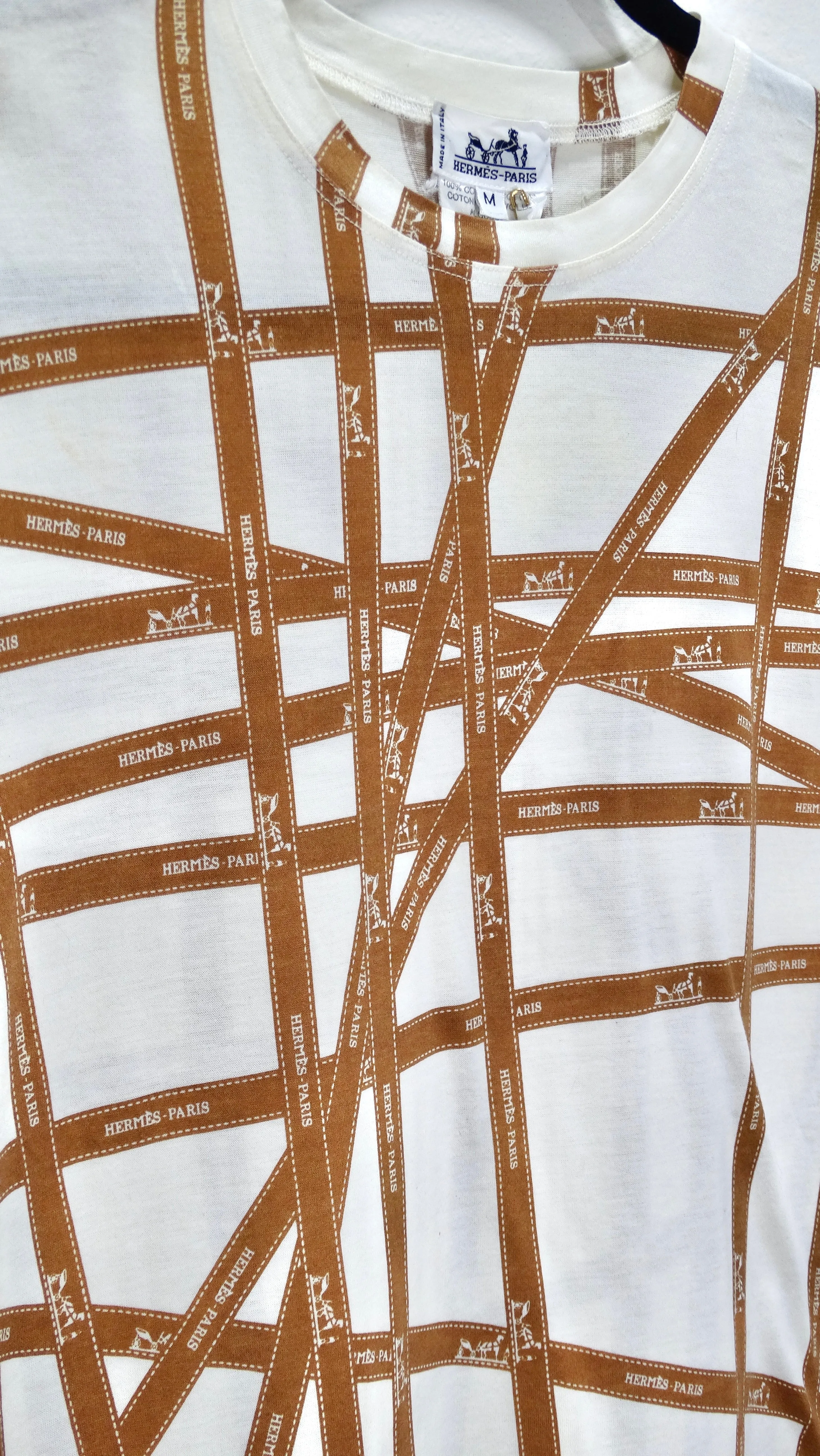 Hermes Ribbon Print T-Shirt