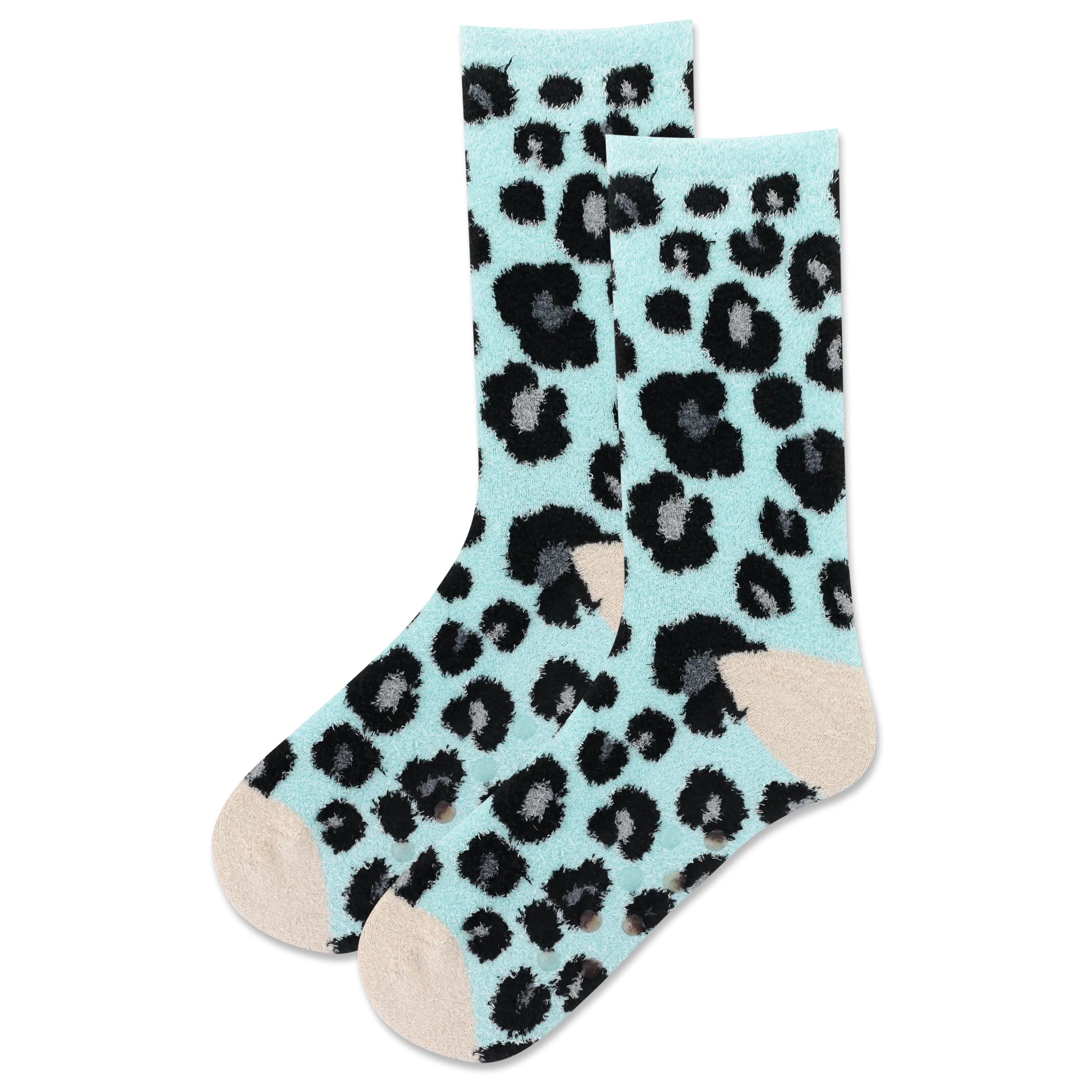 HOTSOX Women's Animal Print Non-Skid Slipper Sock