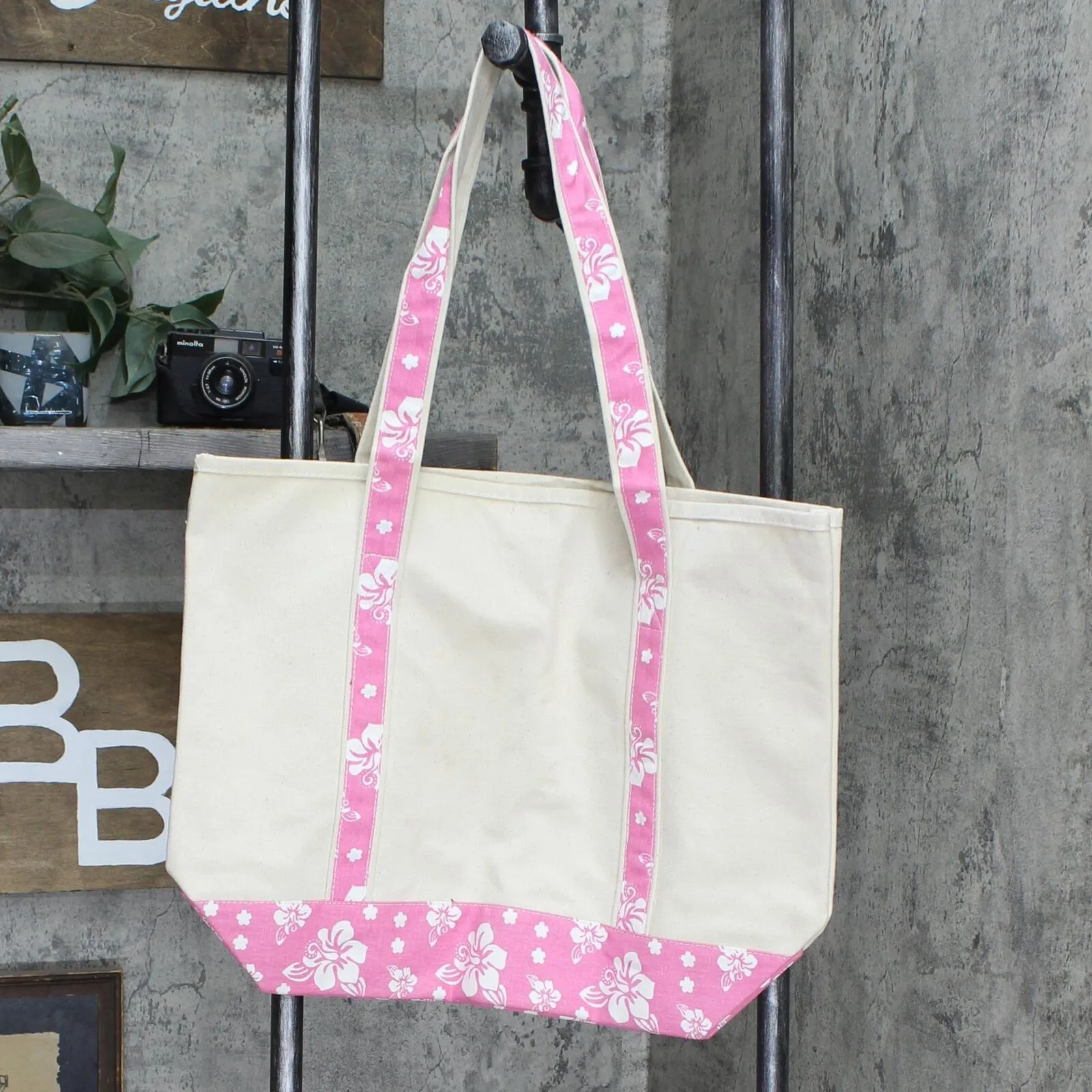 Hyp Sportswear Cotton Beach Tote Bag With Print Handles