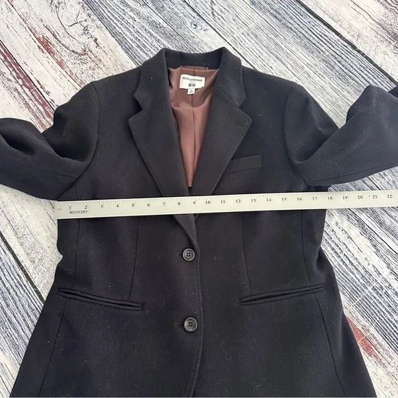 Ines De La Fressange x UNIQLO Women’s Navy Blue Wool Blend Blazer