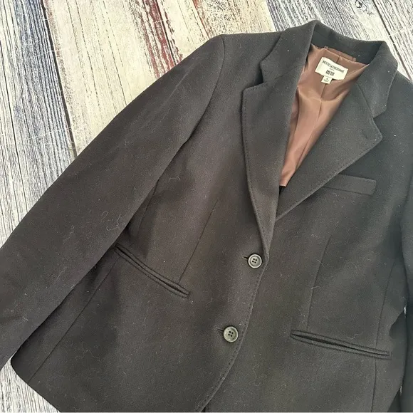 Ines De La Fressange x UNIQLO Women’s Navy Blue Wool Blend Blazer