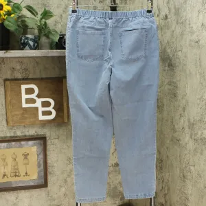 Isaac Mizrahi Live! Women's 24/7 Denim Pull-On Jeans Light Indigo 10
