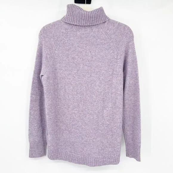 J. Crew Womens Super Soft Cozy Yarn Wool Alpaca Knit Turtleneck Sweater Size XS