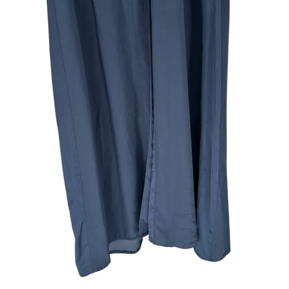 Juicy Couture Navy Logo Back Rhinestone Embellished Maxi Duster size XS/S