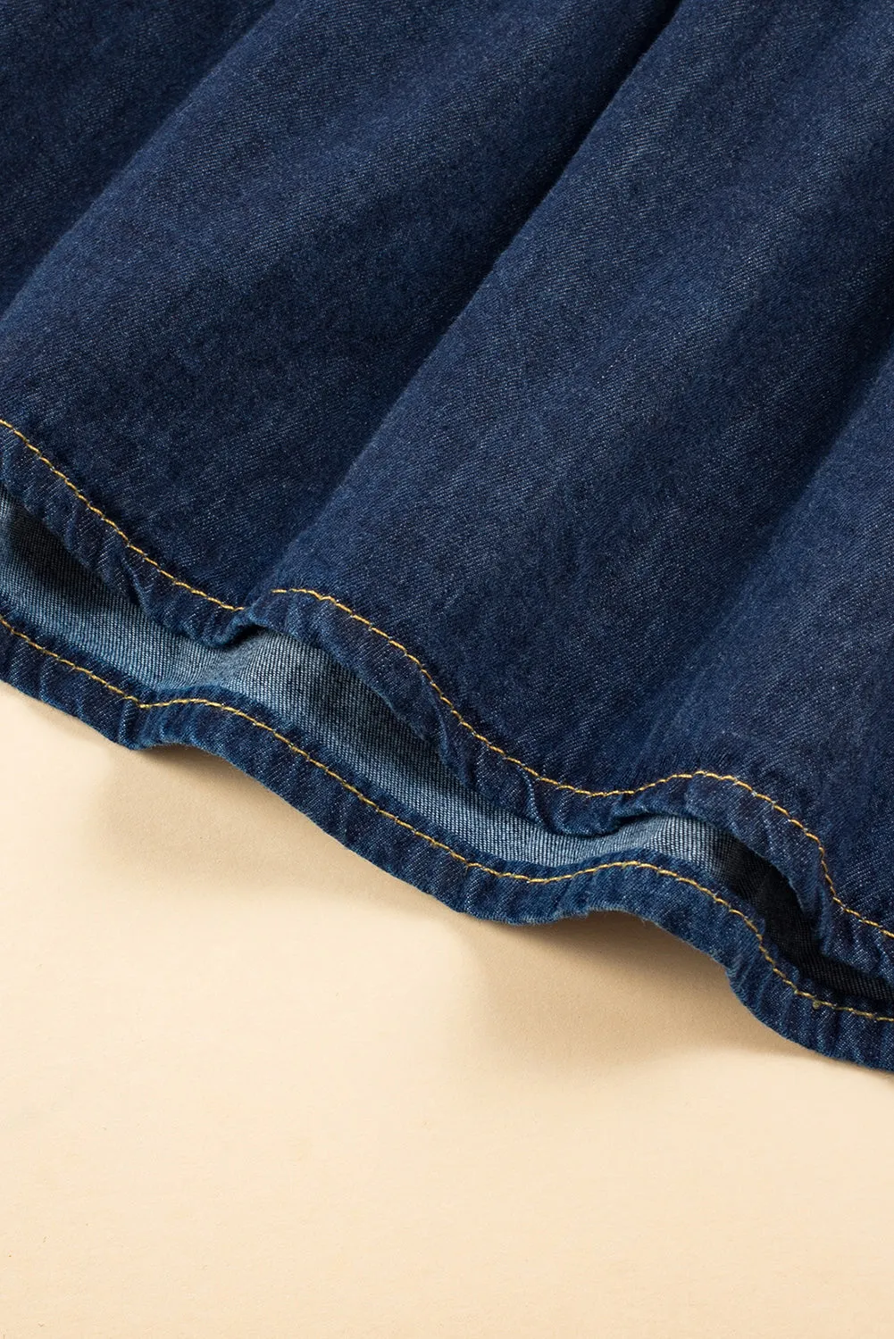 KaleaBoutique Sleeveless Tiered Chambray Maxi Dress