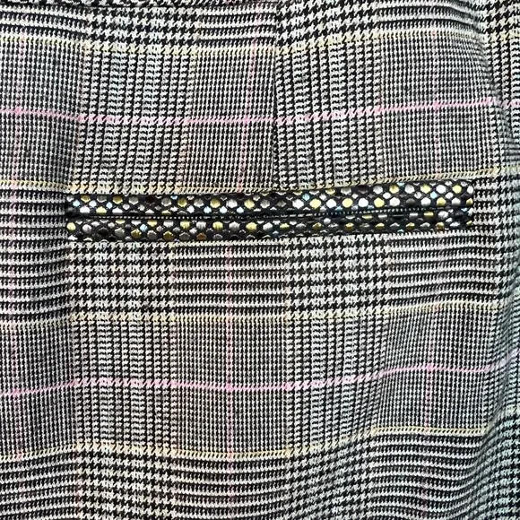 Karen Millen Houndstooth pencil skirt with bronze hardware