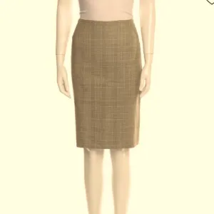 Karen Millen Houndstooth pencil skirt with bronze hardware