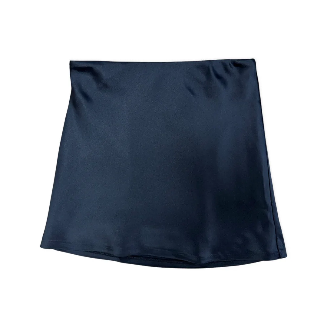 KatieJ NYC Tween Devyn Satin Skirt - Black