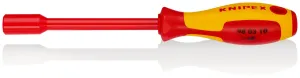 KNIPEX Nut Driver with Screwdriver Handle 10.0mm VDE Insulated Multi Component Grips 237mm 98 03 10