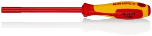 KNIPEX Nut Driver with Screwdriver Handle 4.0mm VDE Insulated Multi Component Grips 230mm 98 03 04