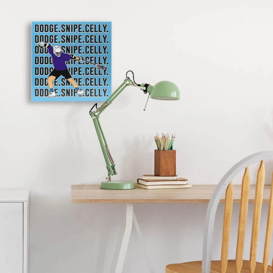 Lacrosse Celly Canvas Wall Art