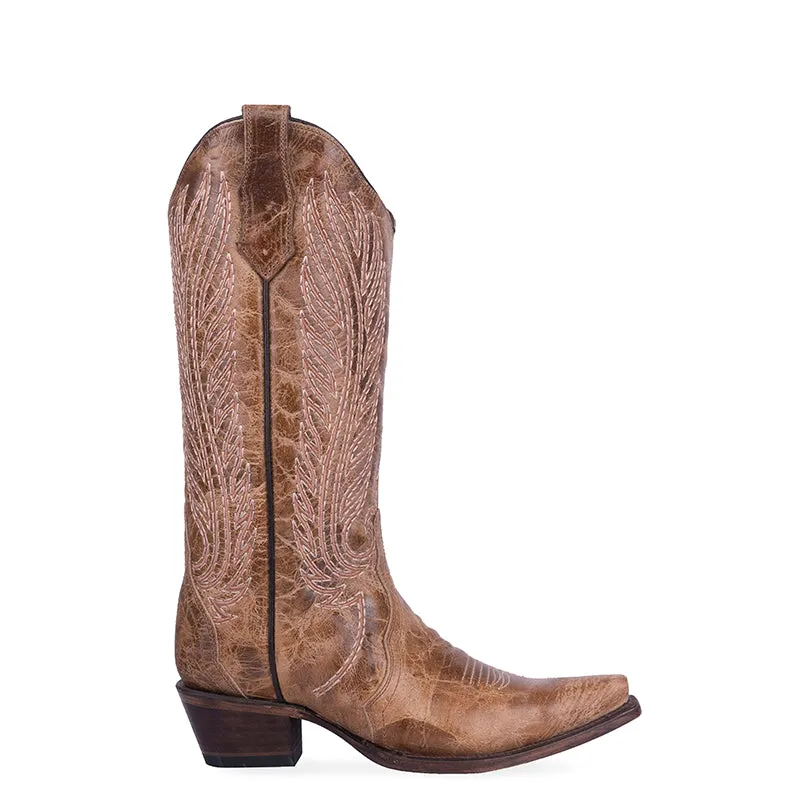 Ladies Honey Embroidery Triad Boots by Circle G | 6060