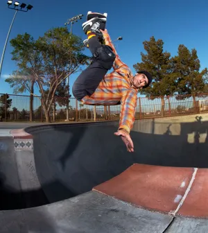 Lance Mountain Frontside Invert, Tucson, AZ, Skate Photo