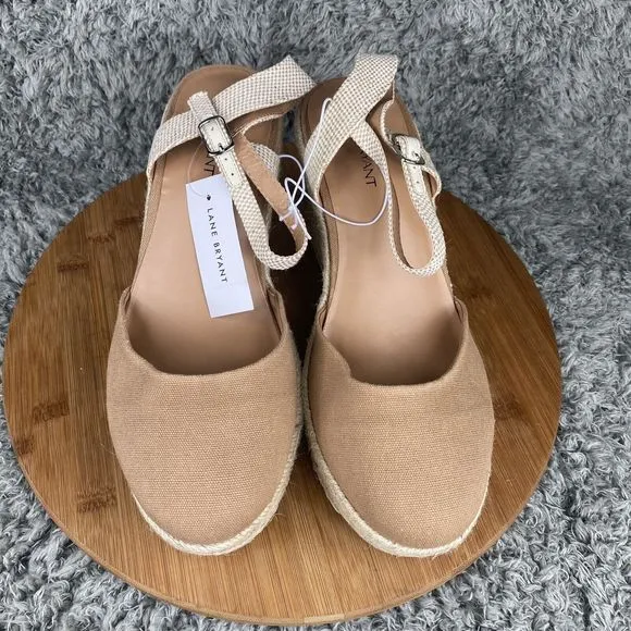 Lane Bryant Wedge Slip On Heels Women's Size 11 W