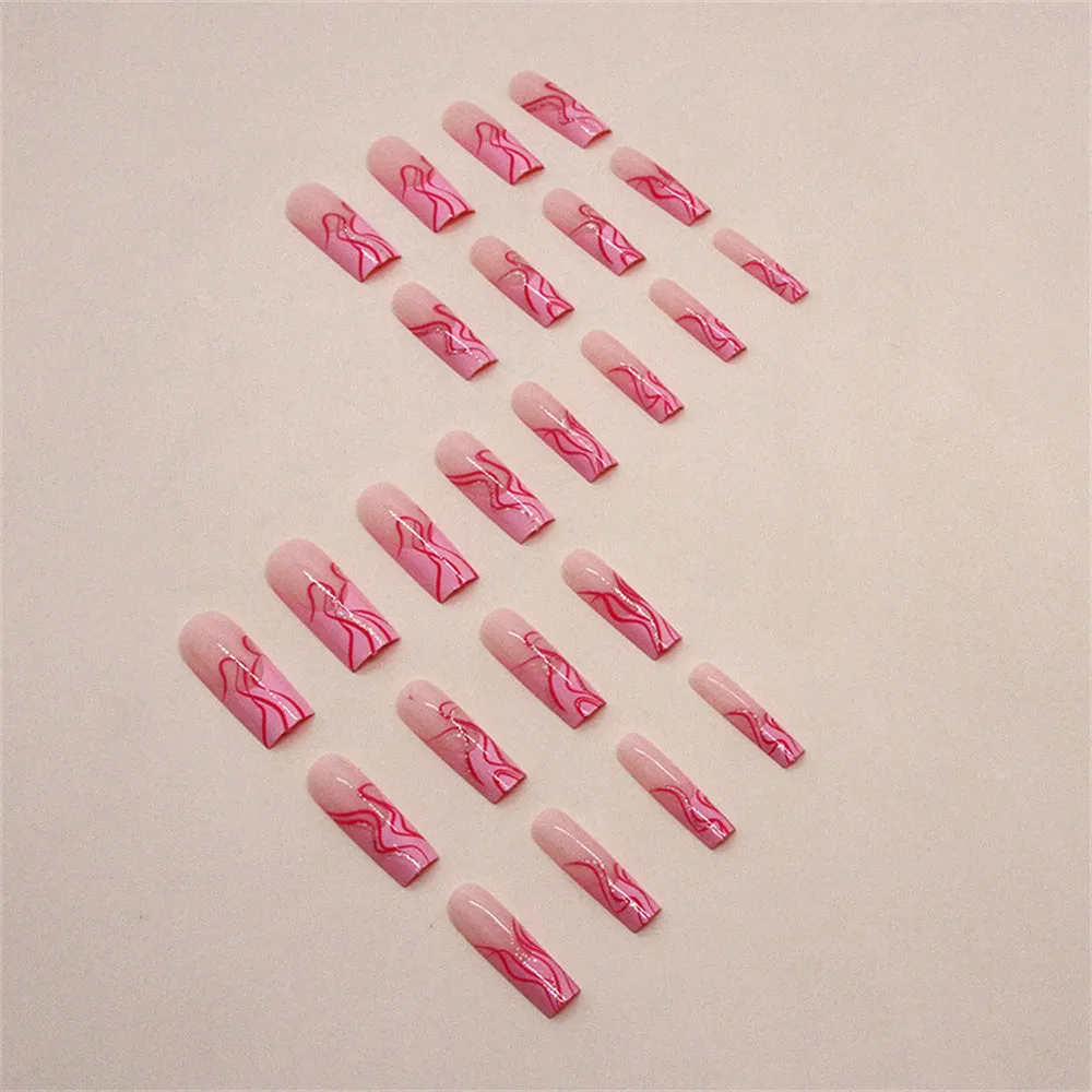 Long Coffin Pink lines