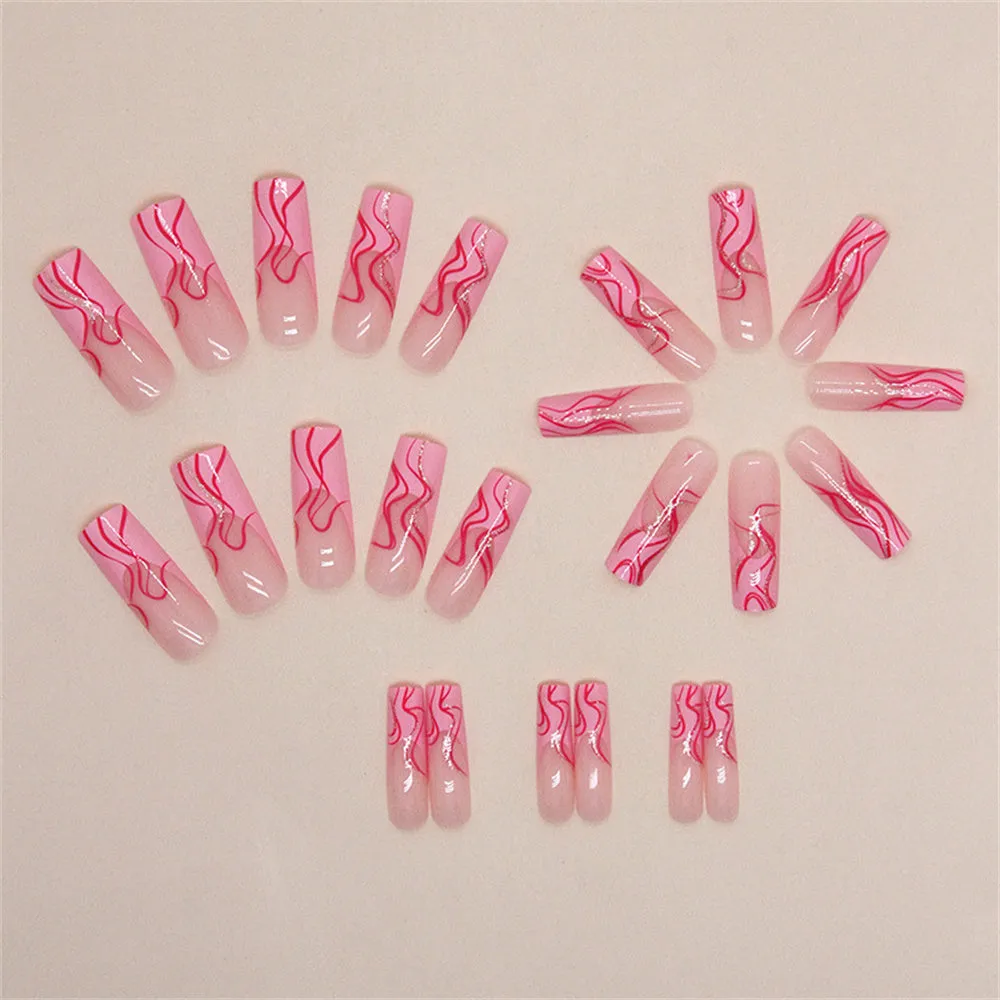 Long Coffin Pink lines