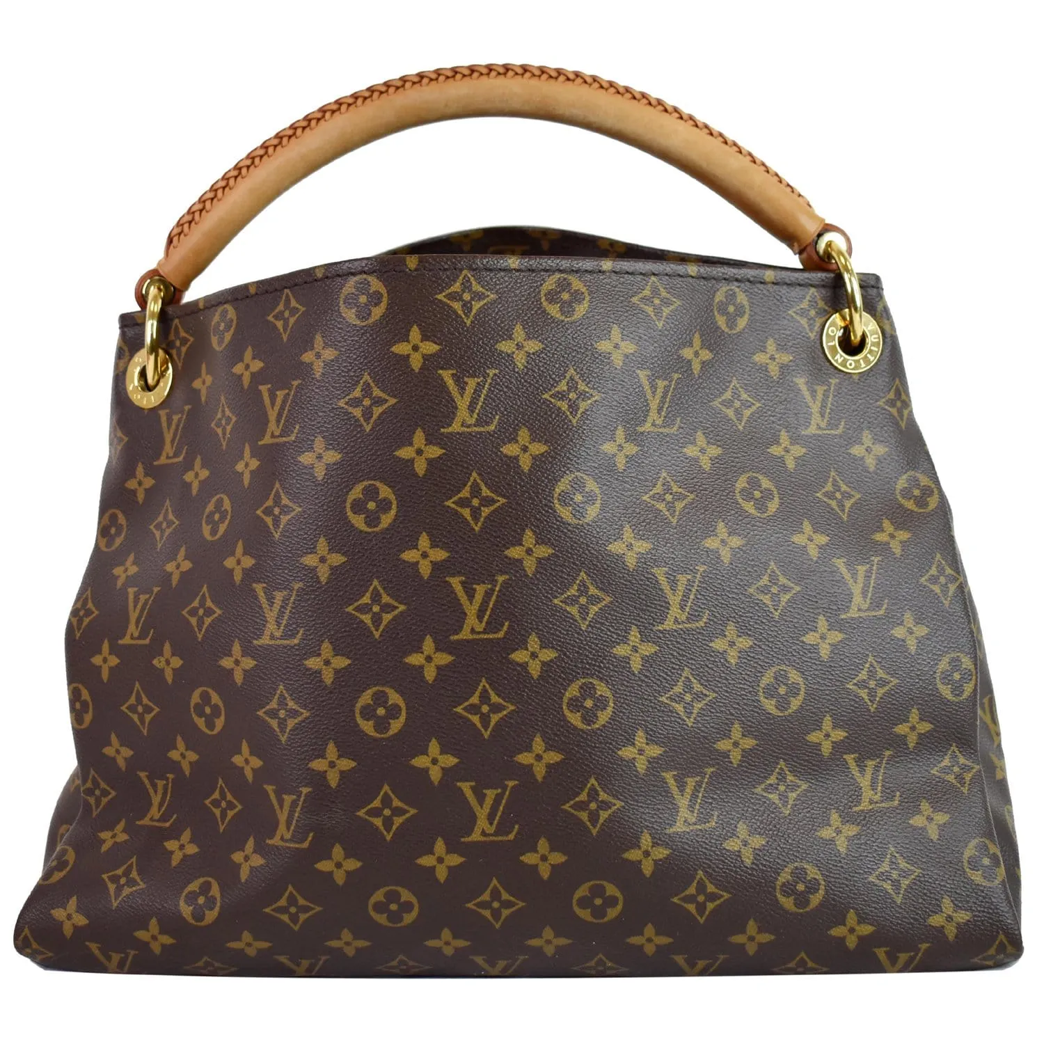 LOUIS VUITTON Artsy MM Monogram Canvas Shoulder Bag Brown