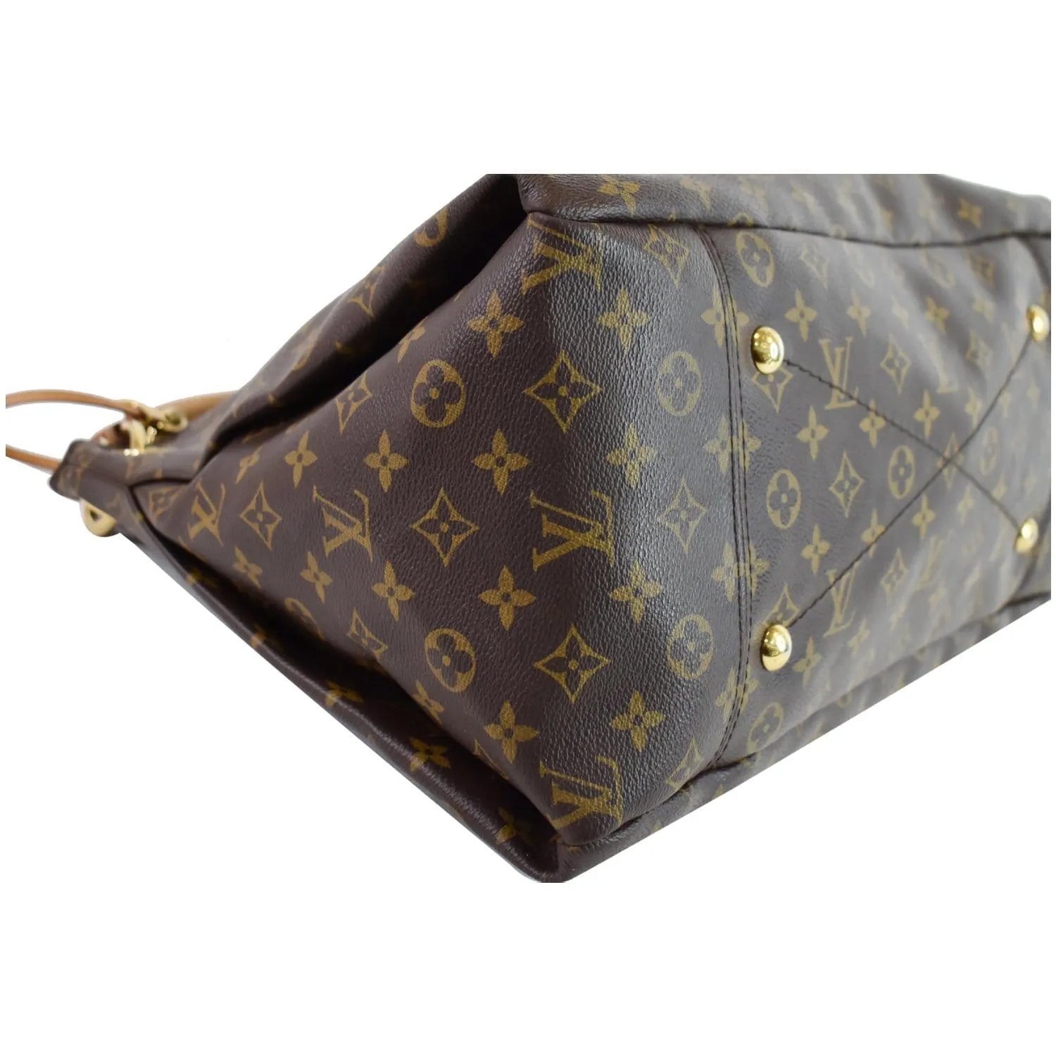 LOUIS VUITTON Artsy MM Monogram Canvas Shoulder Bag Brown