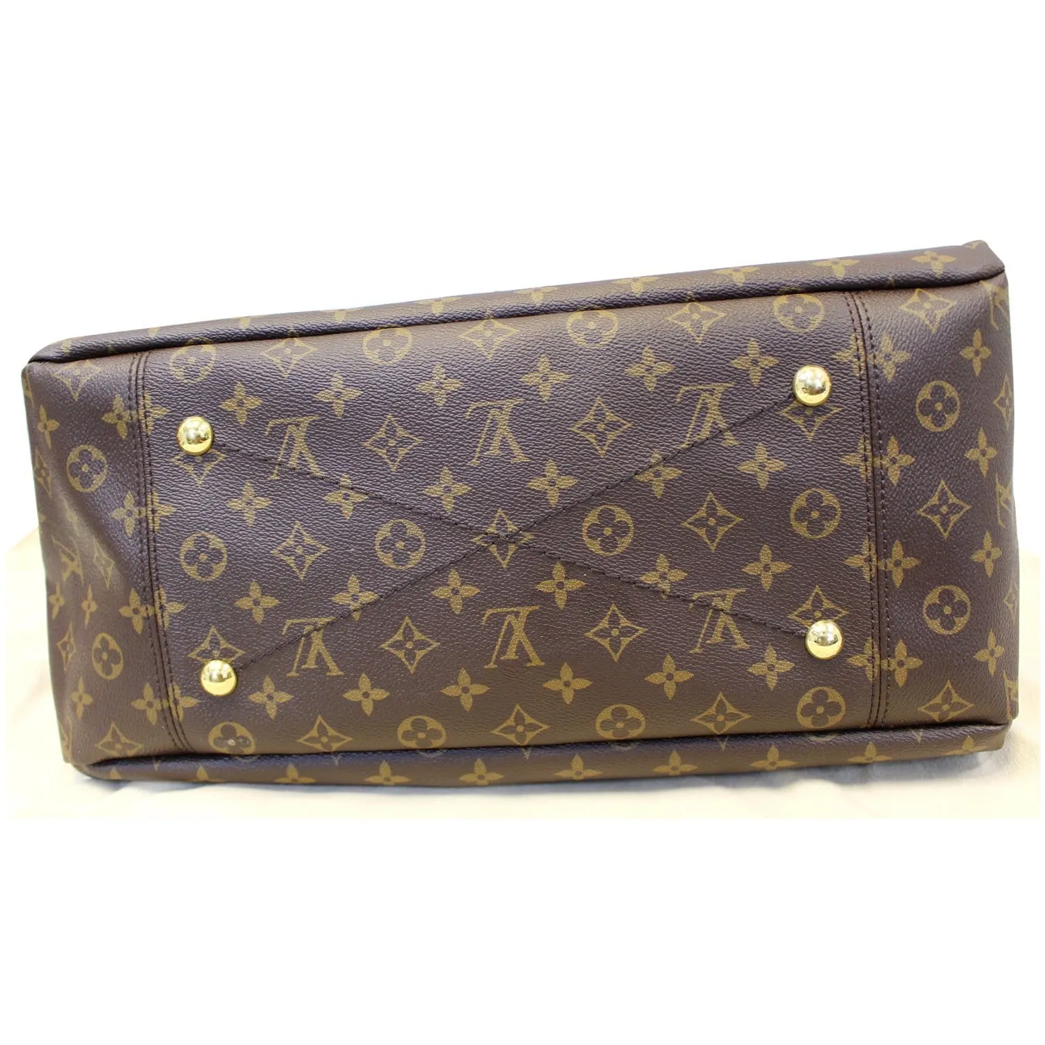 LOUIS VUITTON Artsy MM Monogram Canvas Shoulder Bag Brown