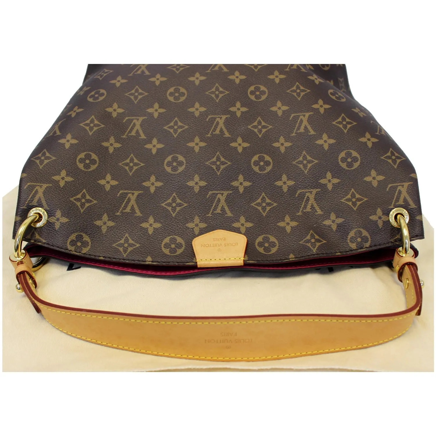 LOUIS VUITTON Graceful PM Monogram Canvas Shoulder Bag Brown