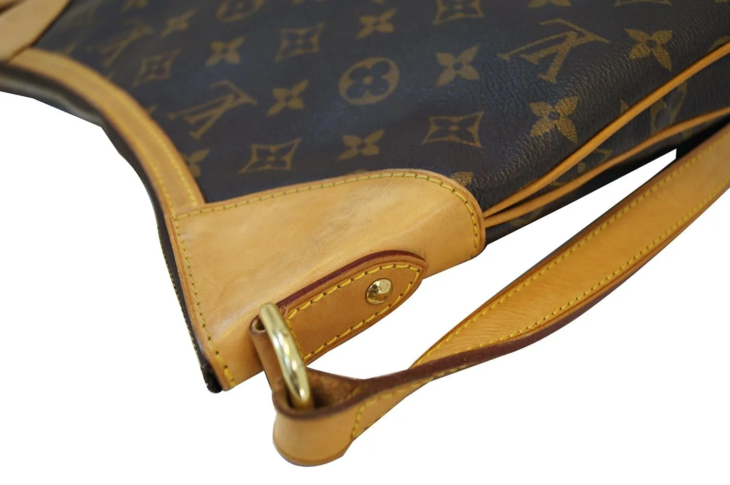 LOUIS VUITTON Monogram Brown Odeon MM Shoulder Bag
