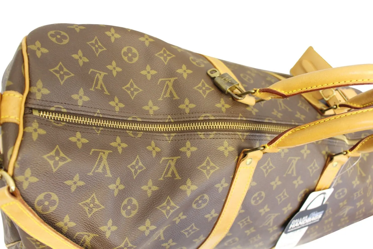 LOUIS VUITTON Monogram Canvas Brown Keepall 60 Bandouliere Travel Bag