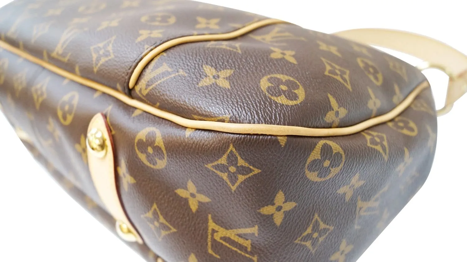 LOUIS VUITTON Monogram Canvas Galliera PM Brown Shoulder Bag