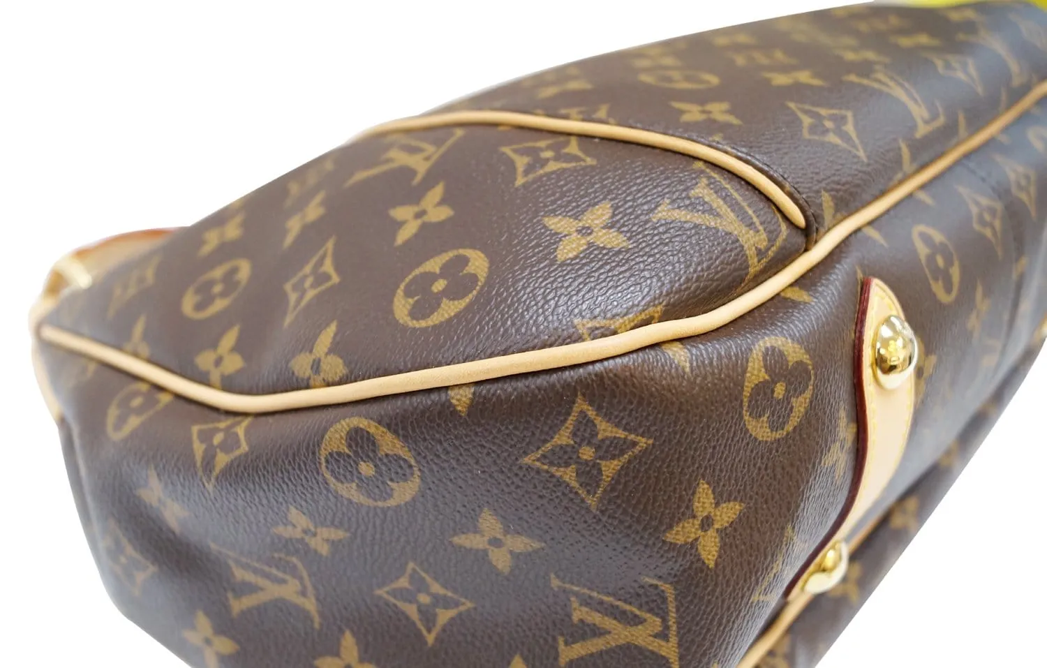 LOUIS VUITTON Monogram Canvas Galliera PM Brown Shoulder Bag