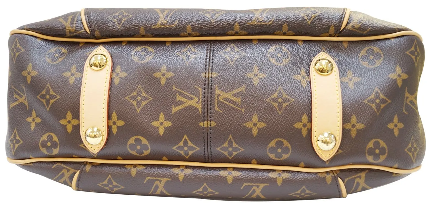 LOUIS VUITTON Monogram Canvas Galliera PM Brown Shoulder Bag