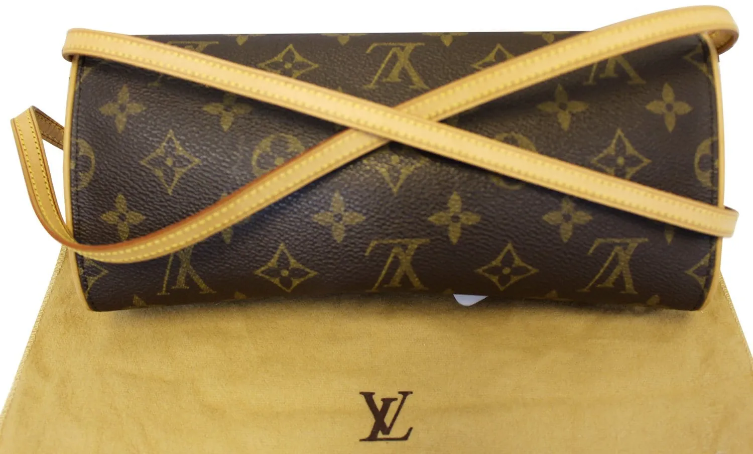 LOUIS VUITTON Monogram Canvas Pochette Twin GM Shoulder Crossbody Bag