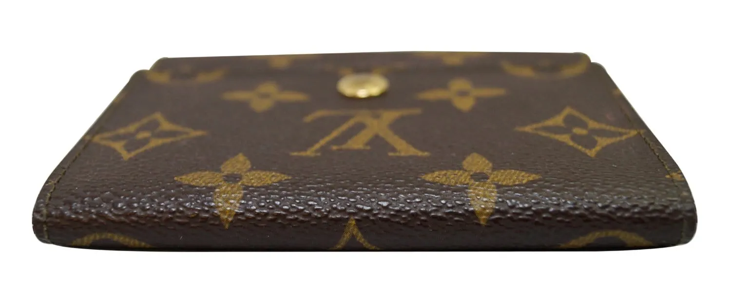 LOUIS VUITTON Monogram Canvas Trifold Wallet Brown