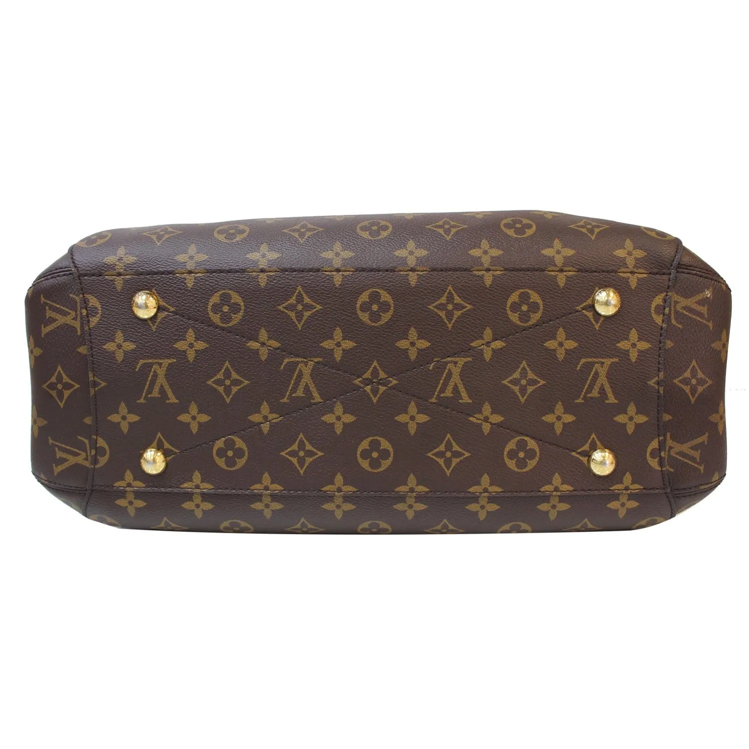 LOUIS VUITTON Montaigne GM Monogram Canvas Shoulder Bag Brown