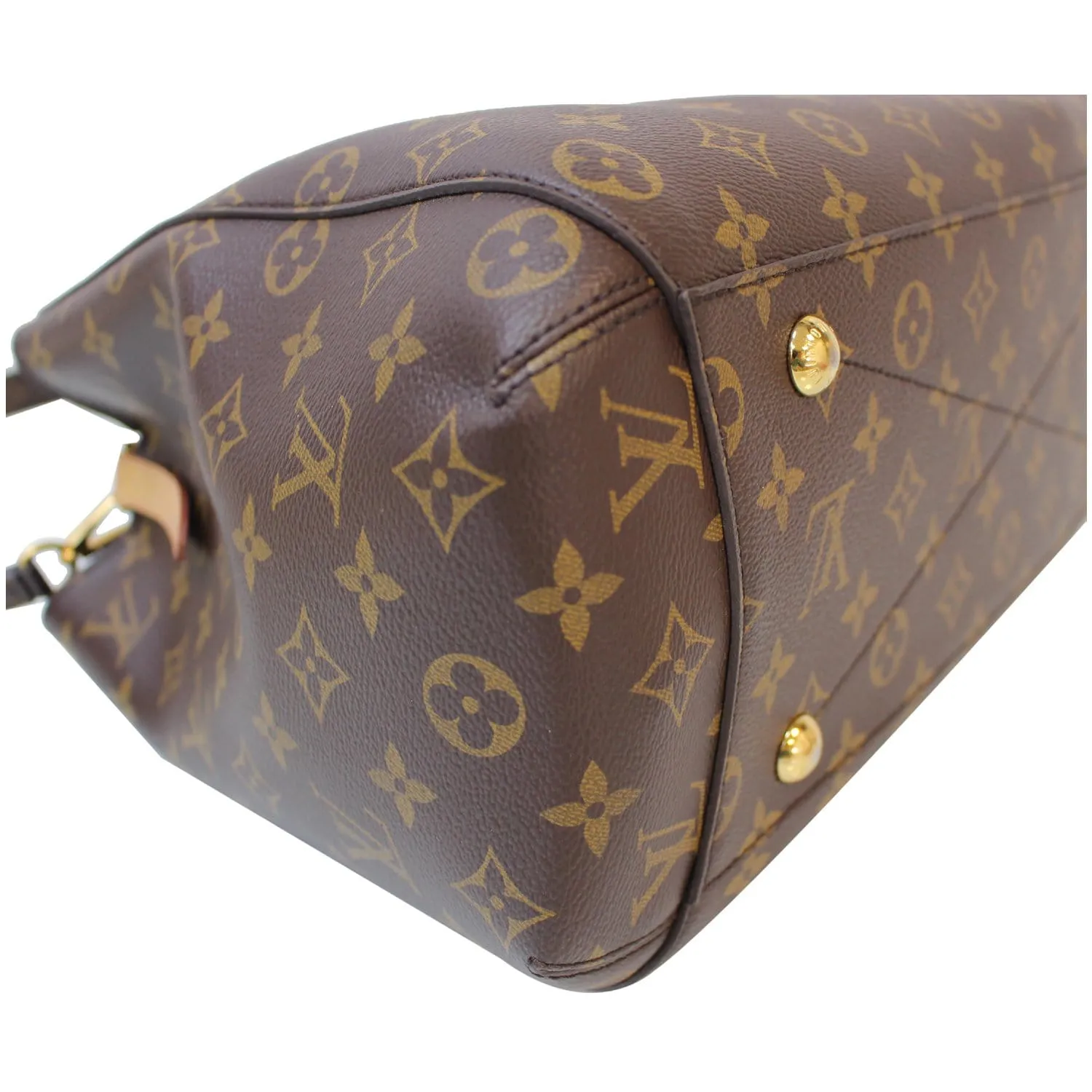 LOUIS VUITTON Montaigne GM Monogram Canvas Shoulder Bag Brown