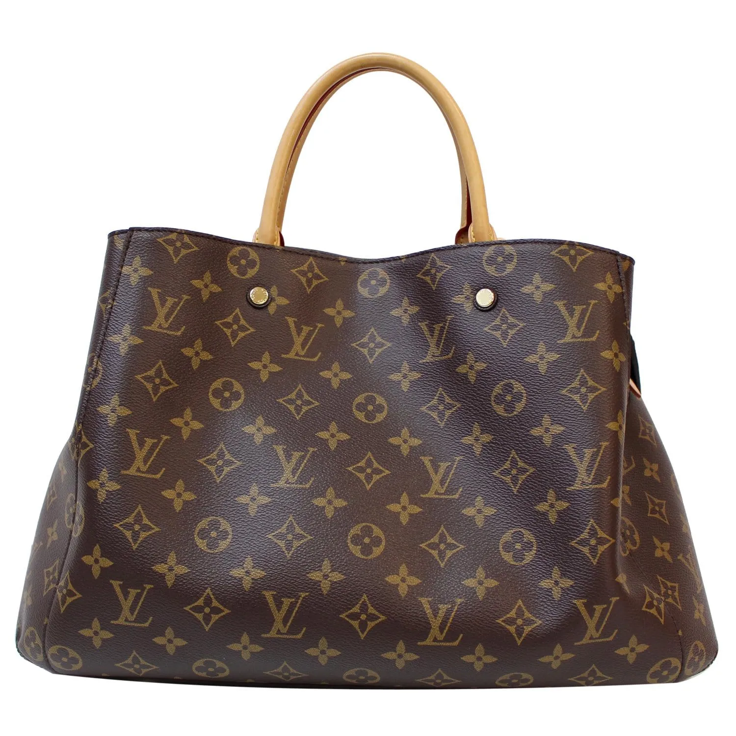 LOUIS VUITTON Montaigne GM Monogram Canvas Shoulder Bag Brown