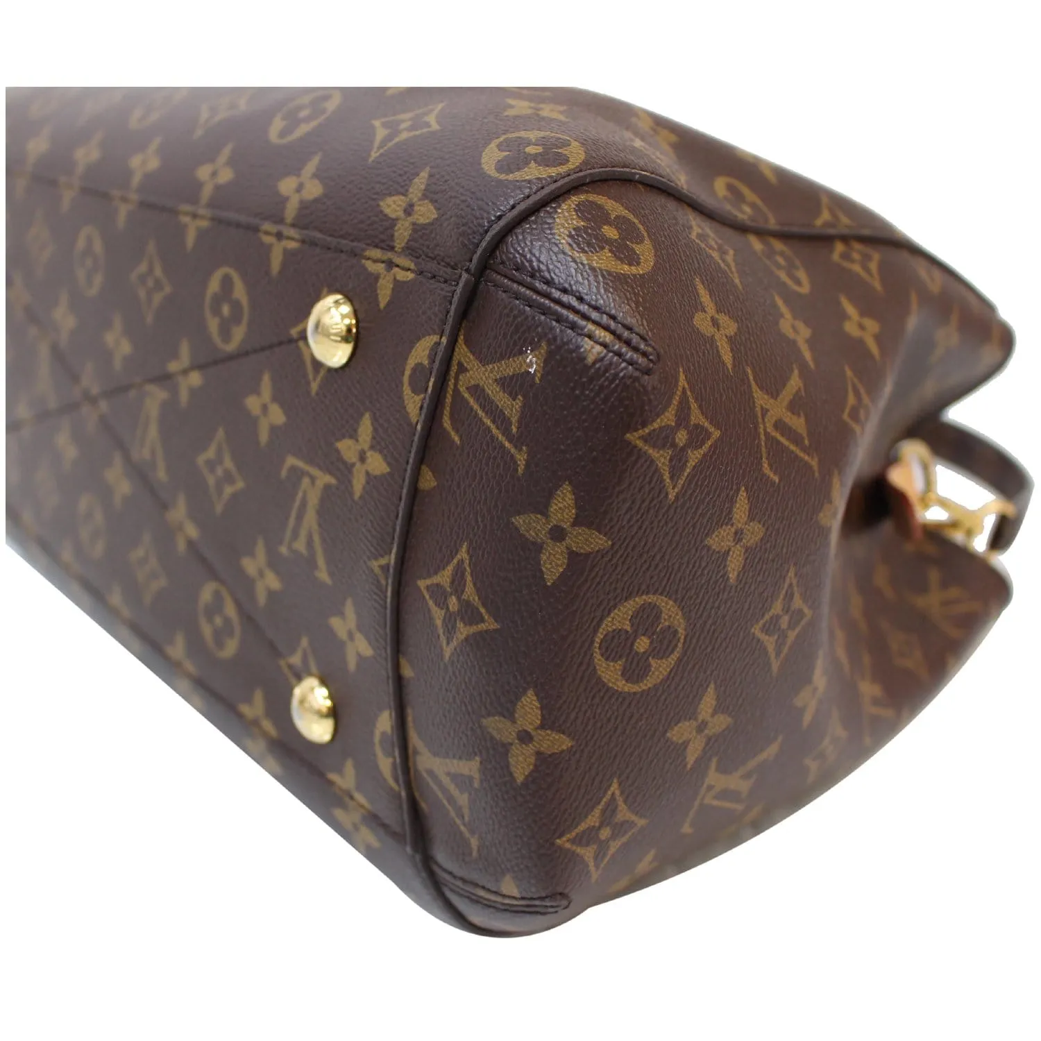 LOUIS VUITTON Montaigne GM Monogram Canvas Shoulder Bag Brown