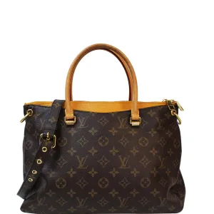 LOUIS VUITTON Pallas Monogram Canvas 2Way Shoulder Bag Brown - 20% OFF
