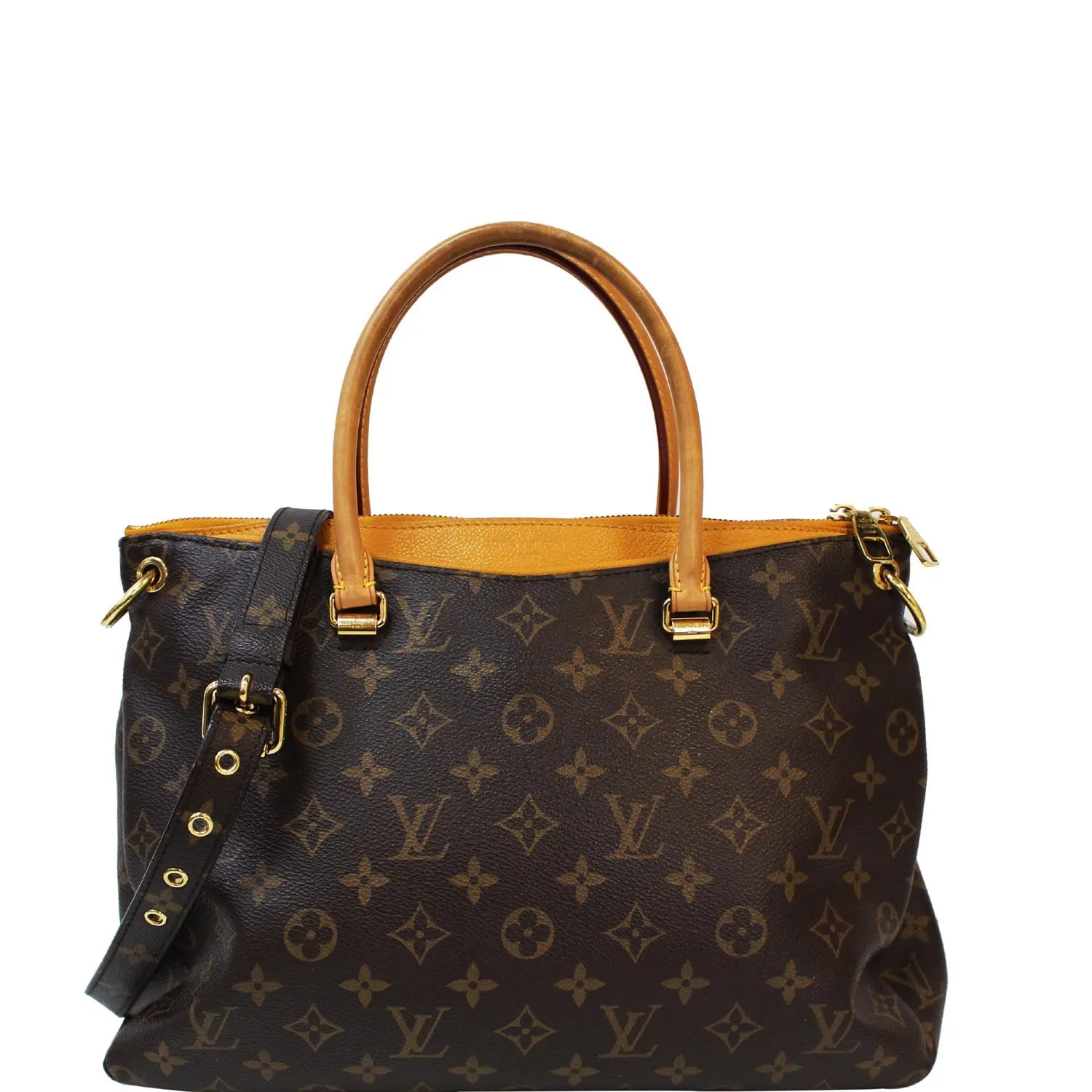 LOUIS VUITTON Pallas Monogram Canvas 2Way Shoulder Bag Brown - 20% OFF