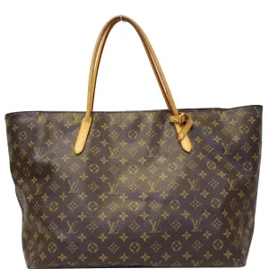 LOUIS VUITTON Raspail GM Monogram Canvas Shoulder Bag Brown
