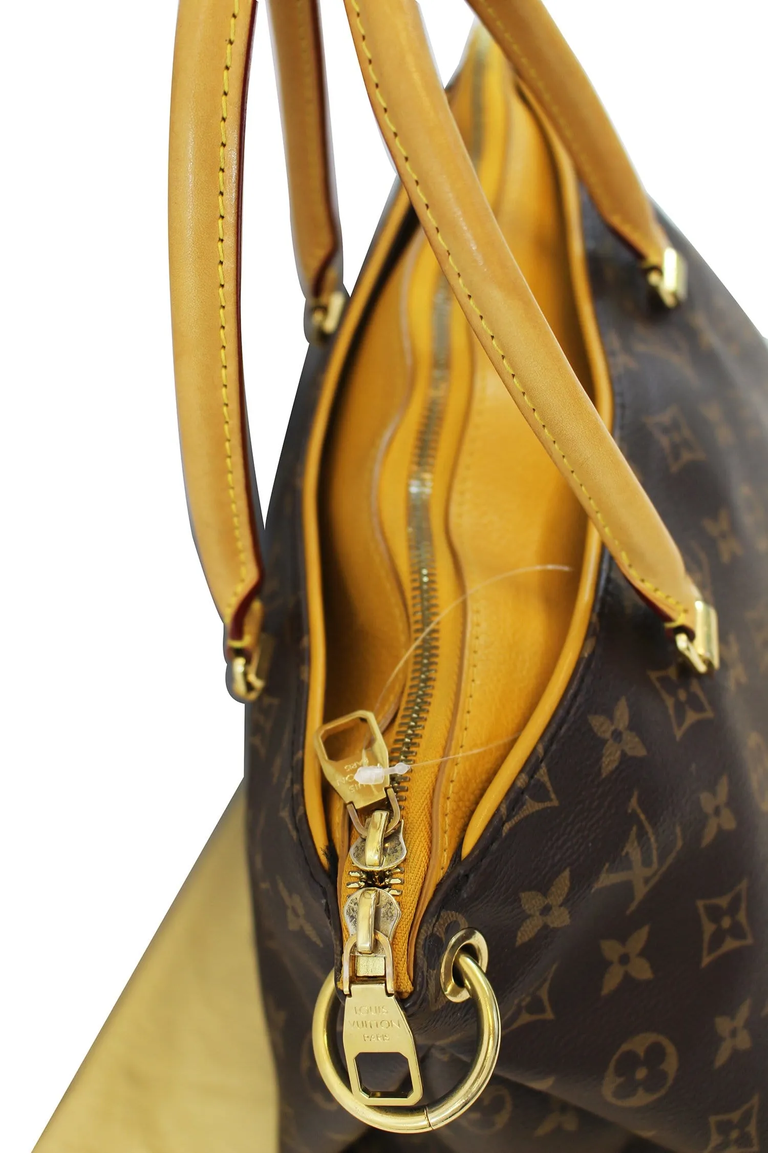 LOUIS VUITTON Safran Monogram Canvas Pallas 2Way Shoulder Bag