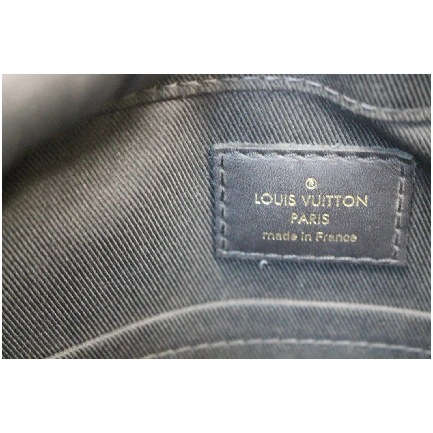 LOUIS VUITTON Saintonge Monogram Canvas Shoulder Bag Noir Black