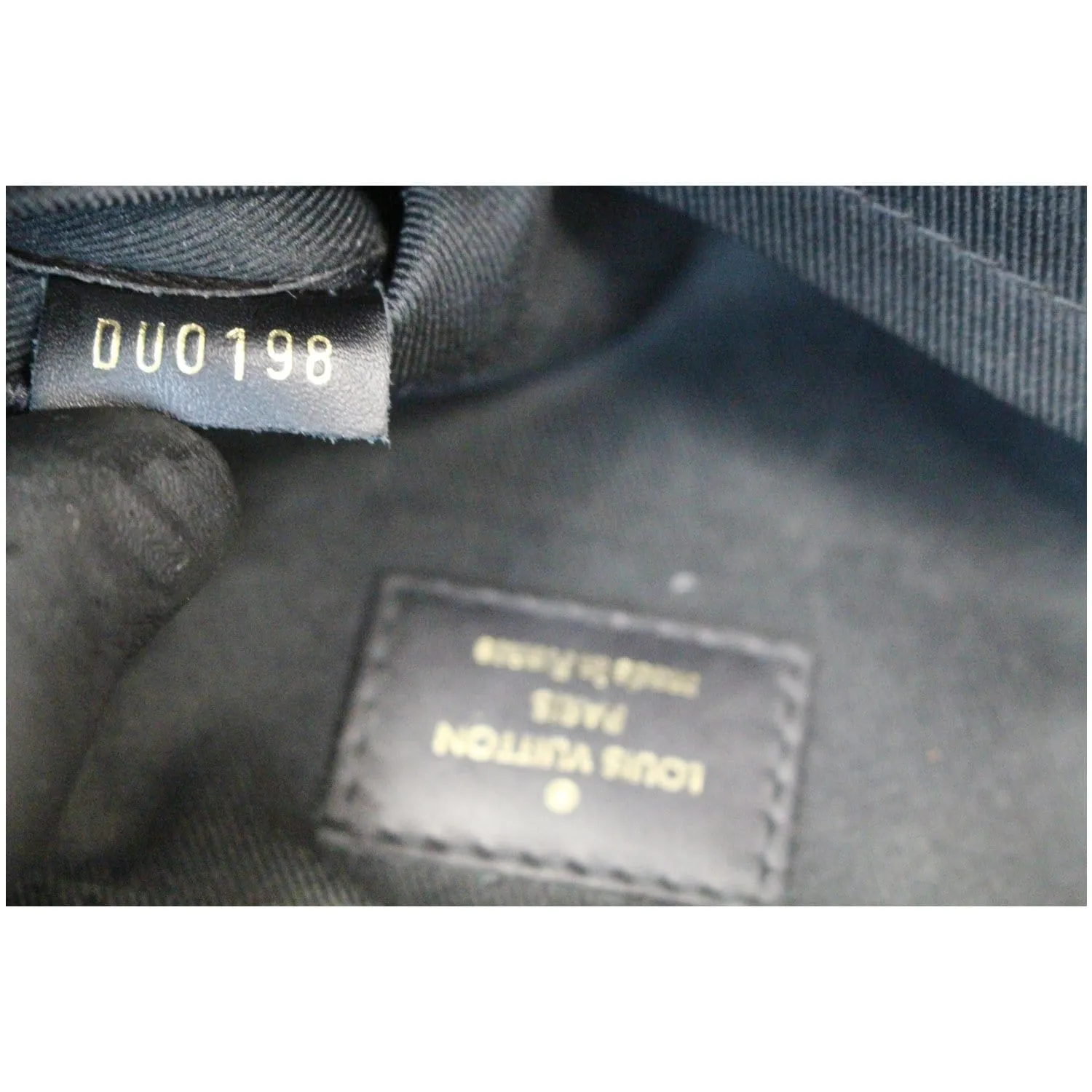 LOUIS VUITTON Saintonge Monogram Canvas Shoulder Bag Noir Black